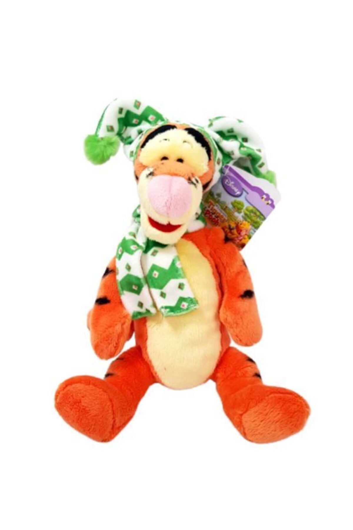 NECO TOYS Disney Şapkalı Atkılı Tigger Kaplan Peluş 34 Cm Lisanslı Tiger