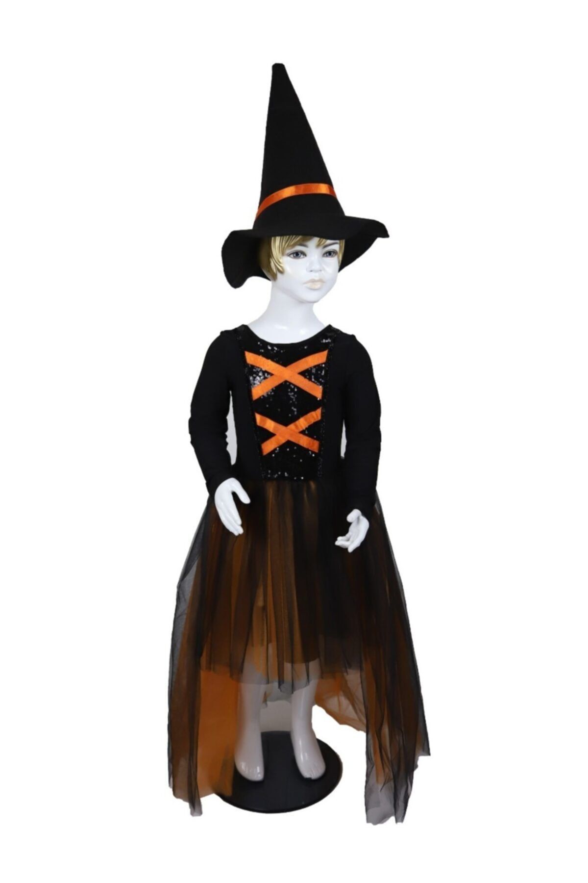 Liyavera Halloween Cadı Kostümü Kız Çocuk Elbisesi