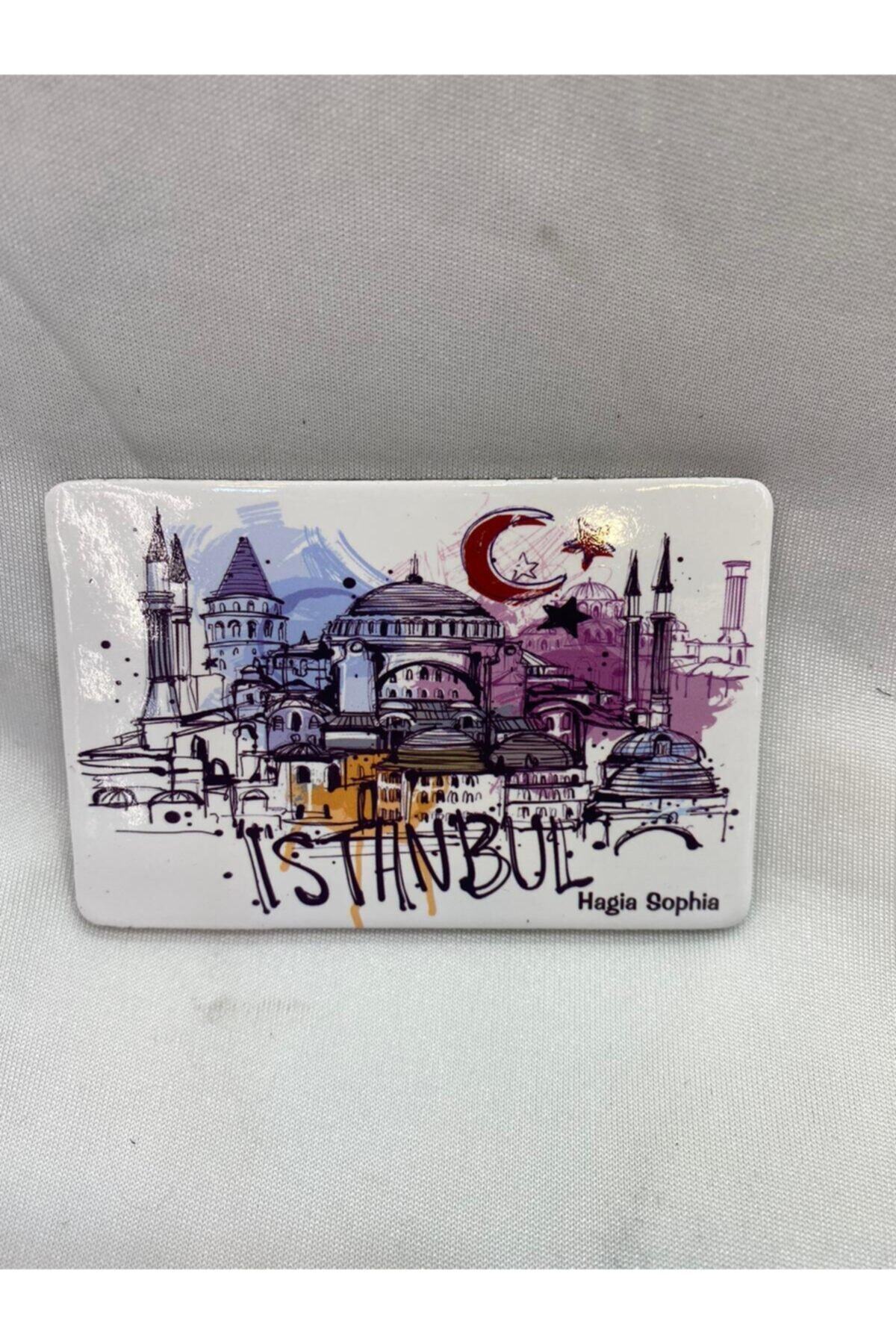 Turk Art Gallery Istanbul Desen Magnet Buzdolabı Süsü