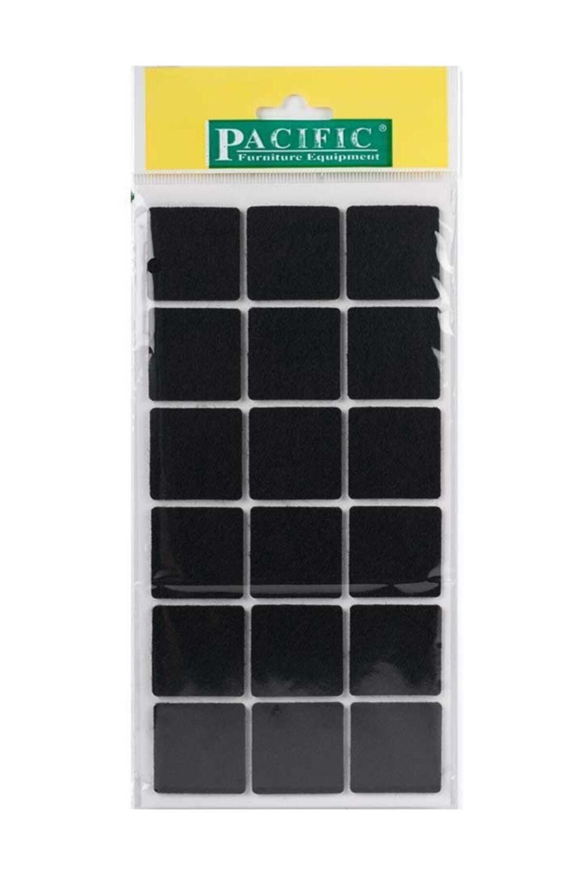 PACIFIC Yapışkanlı Sandalye Koltuk Mobilya Ayak Keçesi Felt 35x35 Mm Siyah