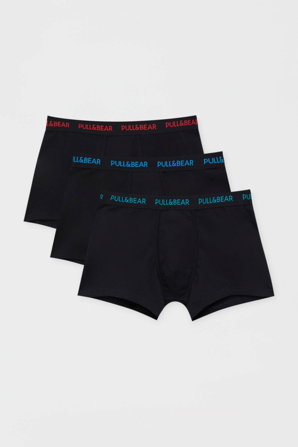Pull & Bear 3’lü Renkli Logolu Boxer Paketi