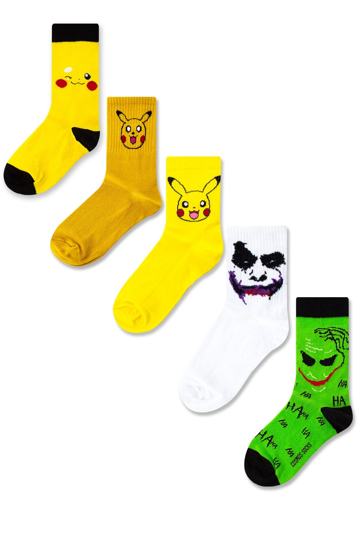 Socksarmy Pikaçu, Joker Desenli 5 'li Çorap Seti
