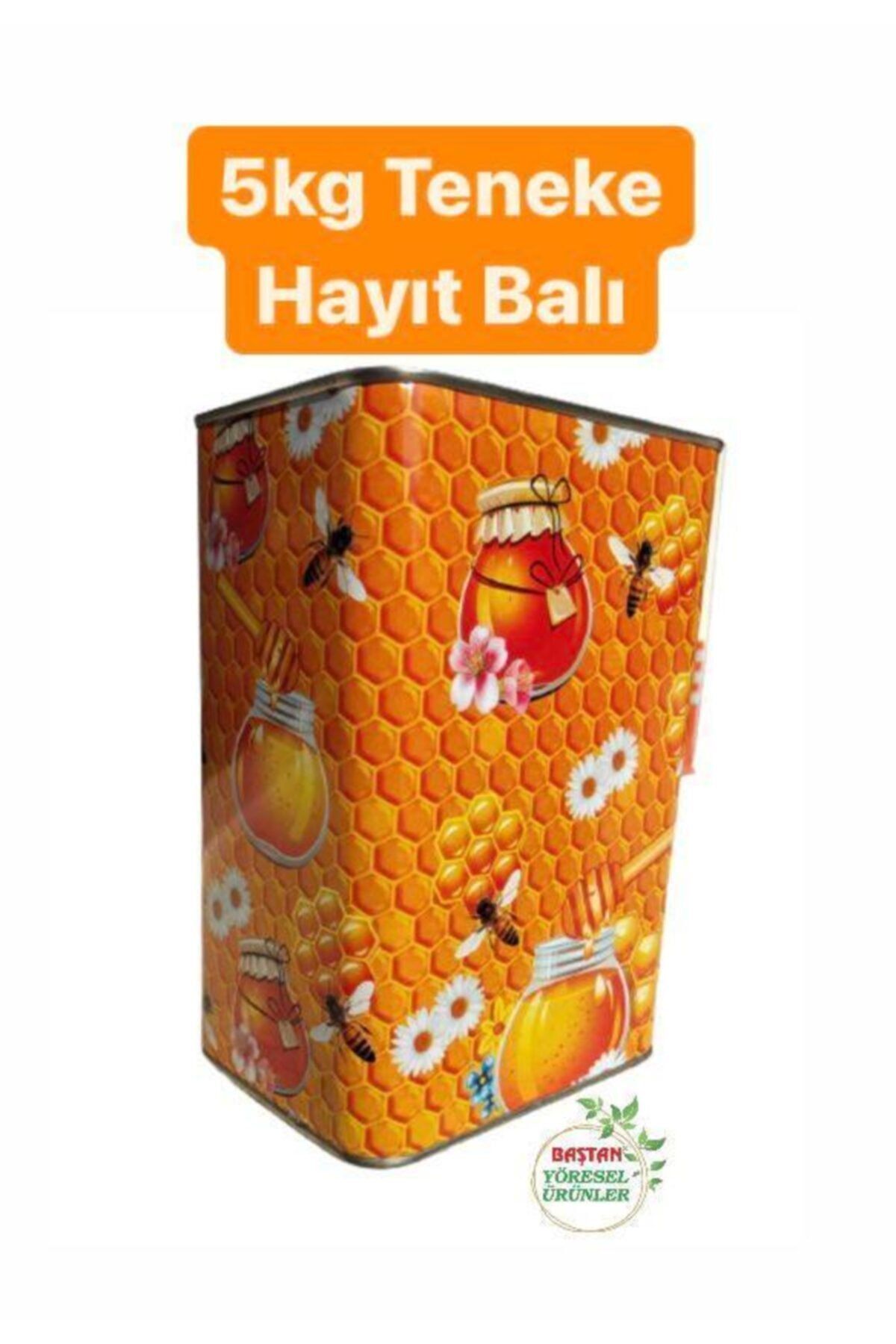 Baştan Yöresel Ürünler 5kg Teneke Hayıt Balı