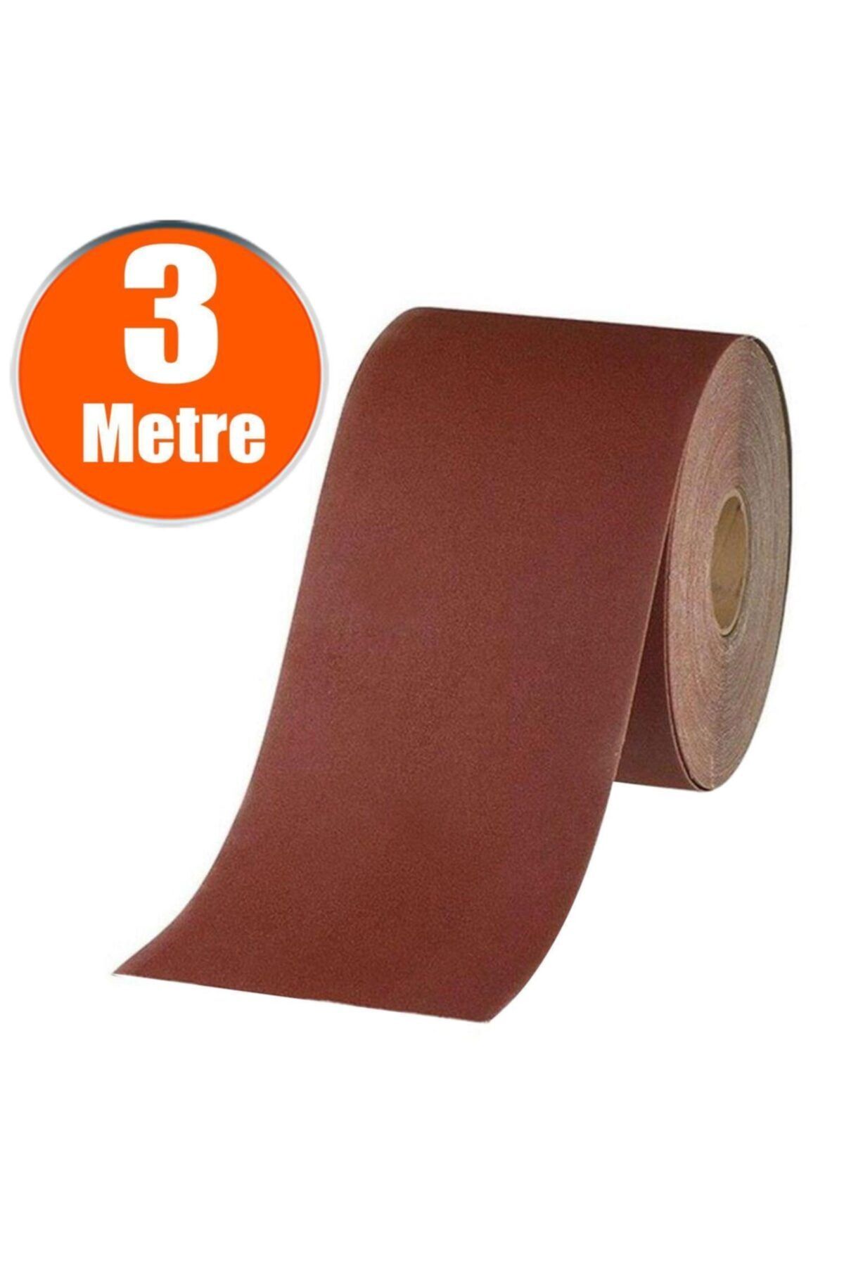 Badem10 Bant Rulo Zımpara 24 Kum Ahşap Metal Zımparası (3 METRE)