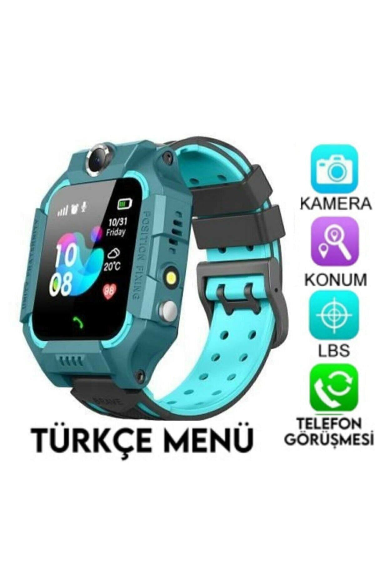 Smartberry Çocuk Yeşil Konum Takipli Sim Kart Girişli Lbs Ve Sos Özellikli Akıllı Saat