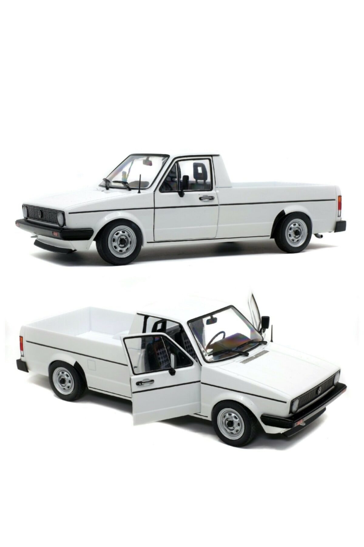 SOLİDO DİECAST 1:18 Ölçek Solido Volkswagen Caddy Mk1-White Model Garaj
