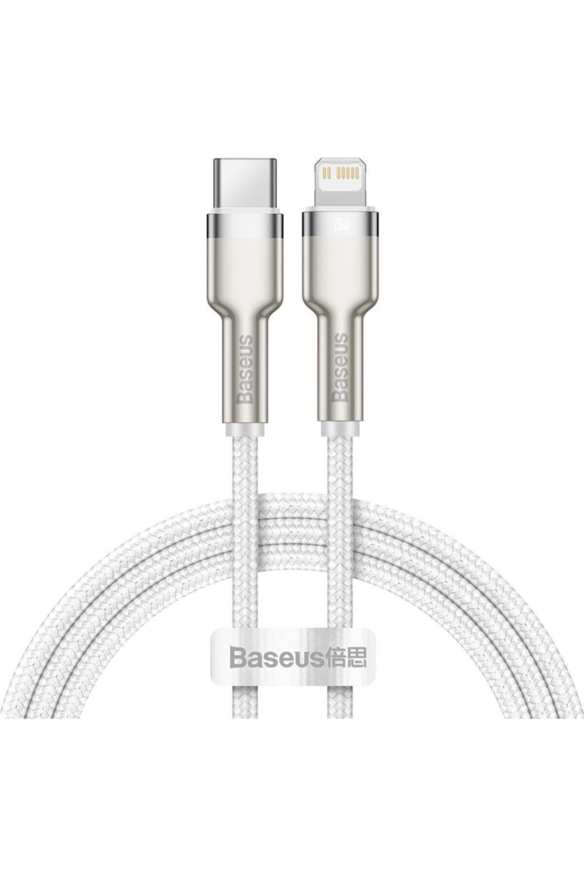 Baseus Cafule Metal 20w 2 Metre Type-c To Lightning Kablo Beyaz