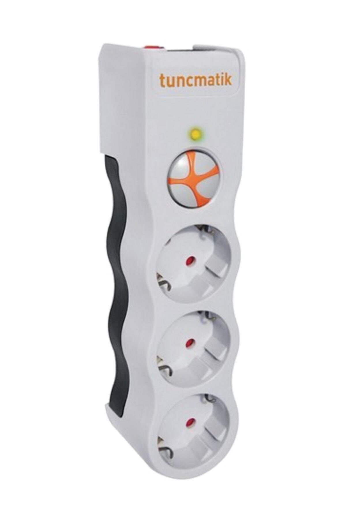 Tunçmatik Enerji Koruma Prizi Powersurge 3lü Beyaz 525 Joule