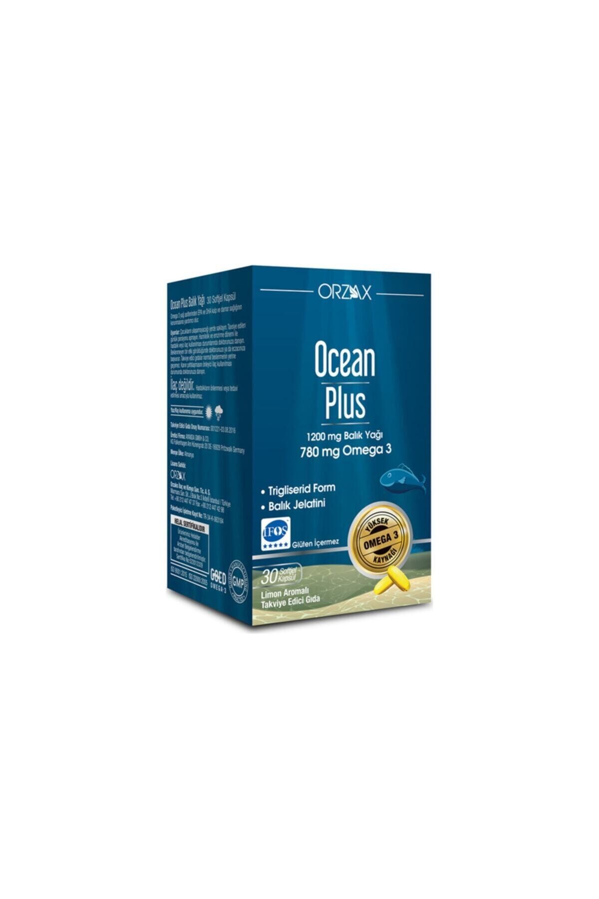 Orzax 1200 mg Balık Yağı 30 Kapsül Limon Aromalı