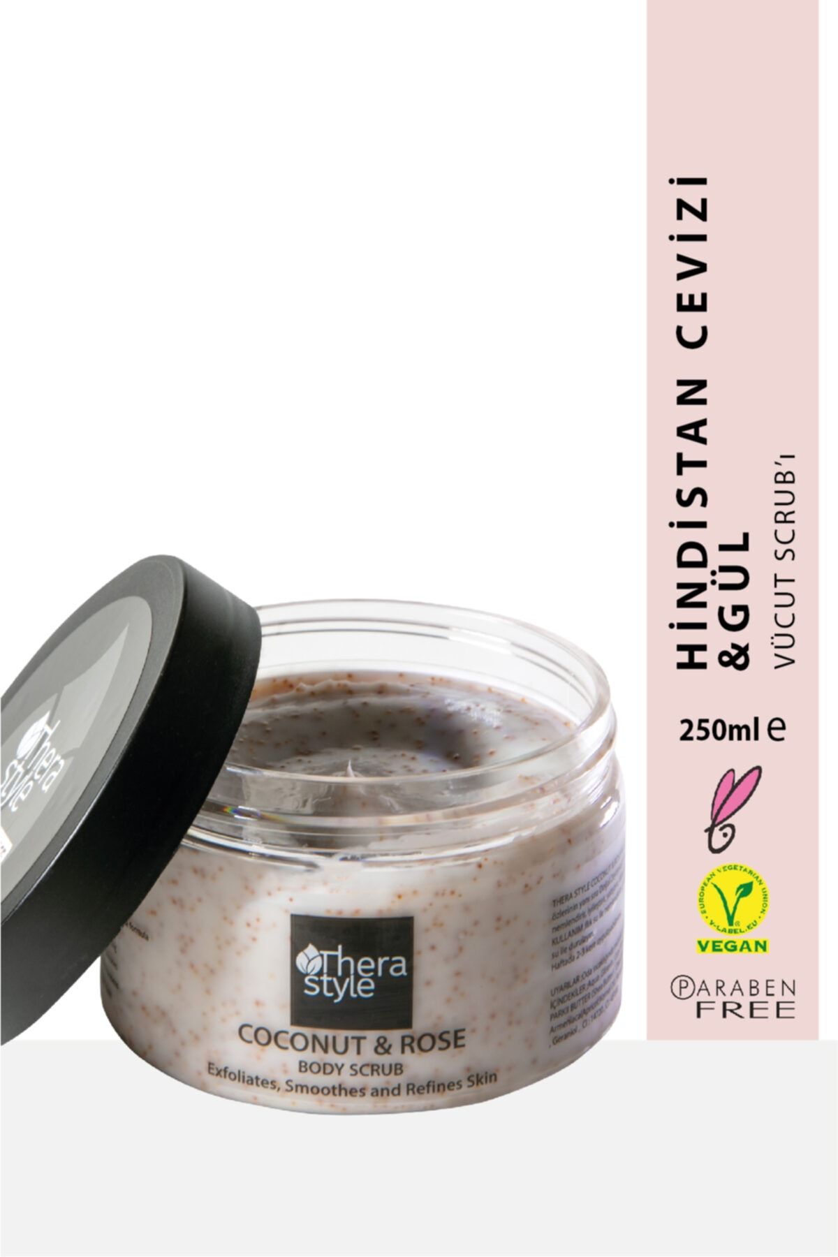 Thera Style Hindistan Cevizi Ve Isparta Gülü Body Scrub Vücut Peelingi 250ml