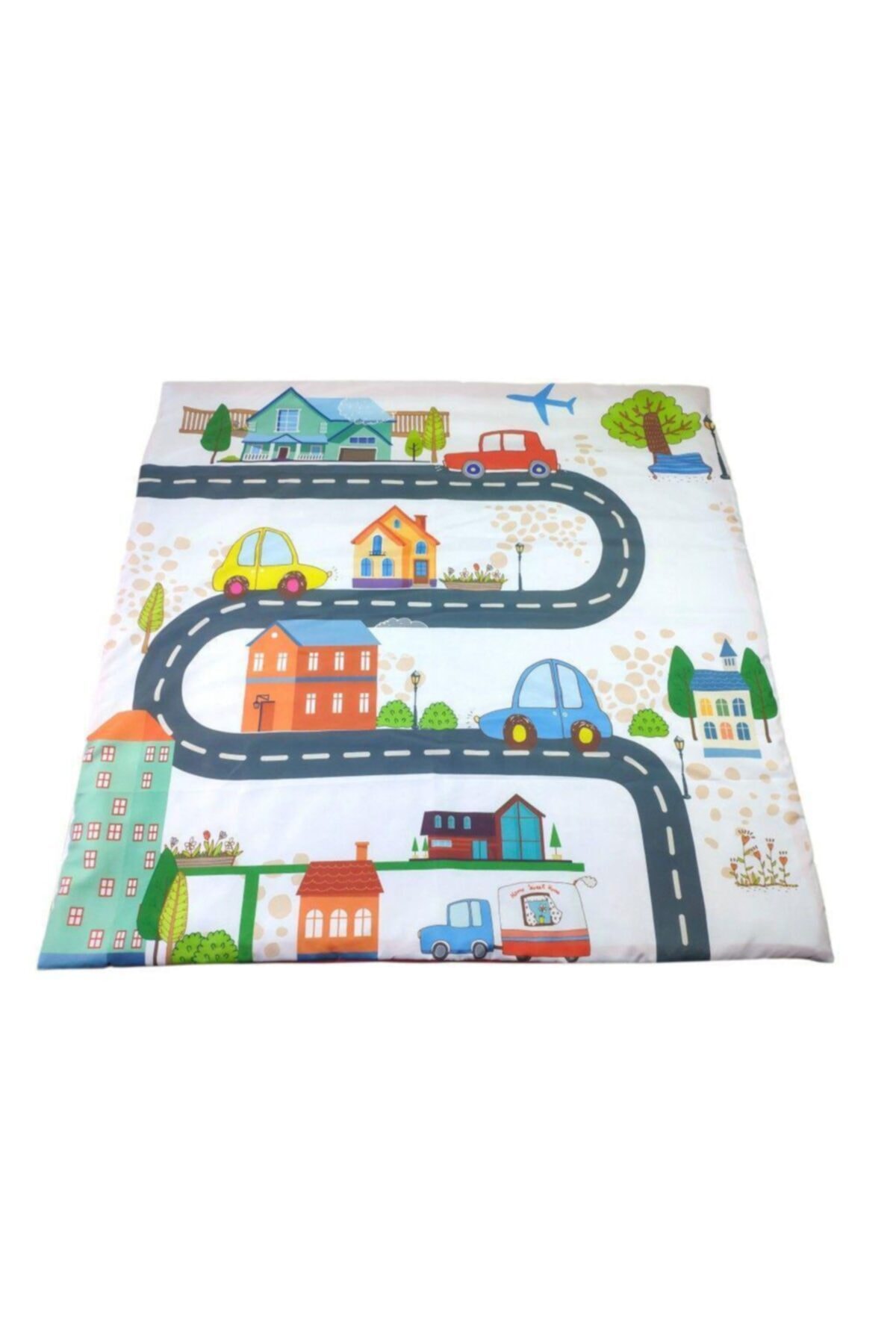 Ay Baby Aybaby Araba Desenli Oyun Matı 105x105 Cm