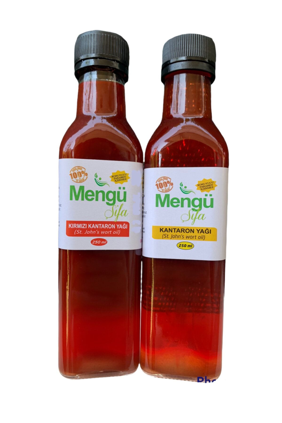 mengü şifa 250ml Sarı Kantaron 250ml Kırmızı Kantaron 2li Set %100doğal