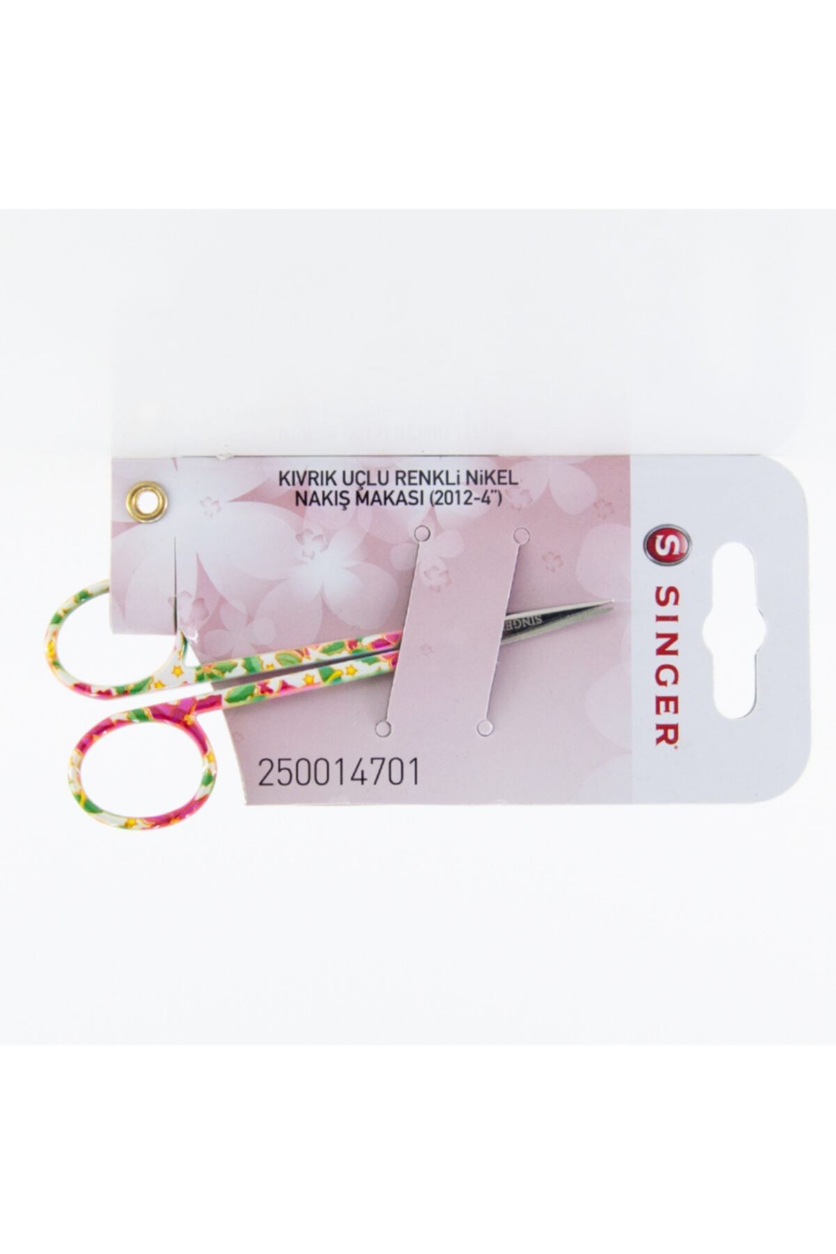 SİNGER Kıvrık Uçlu Renkli Nikel Nakış Makası (2012-4) 250014701