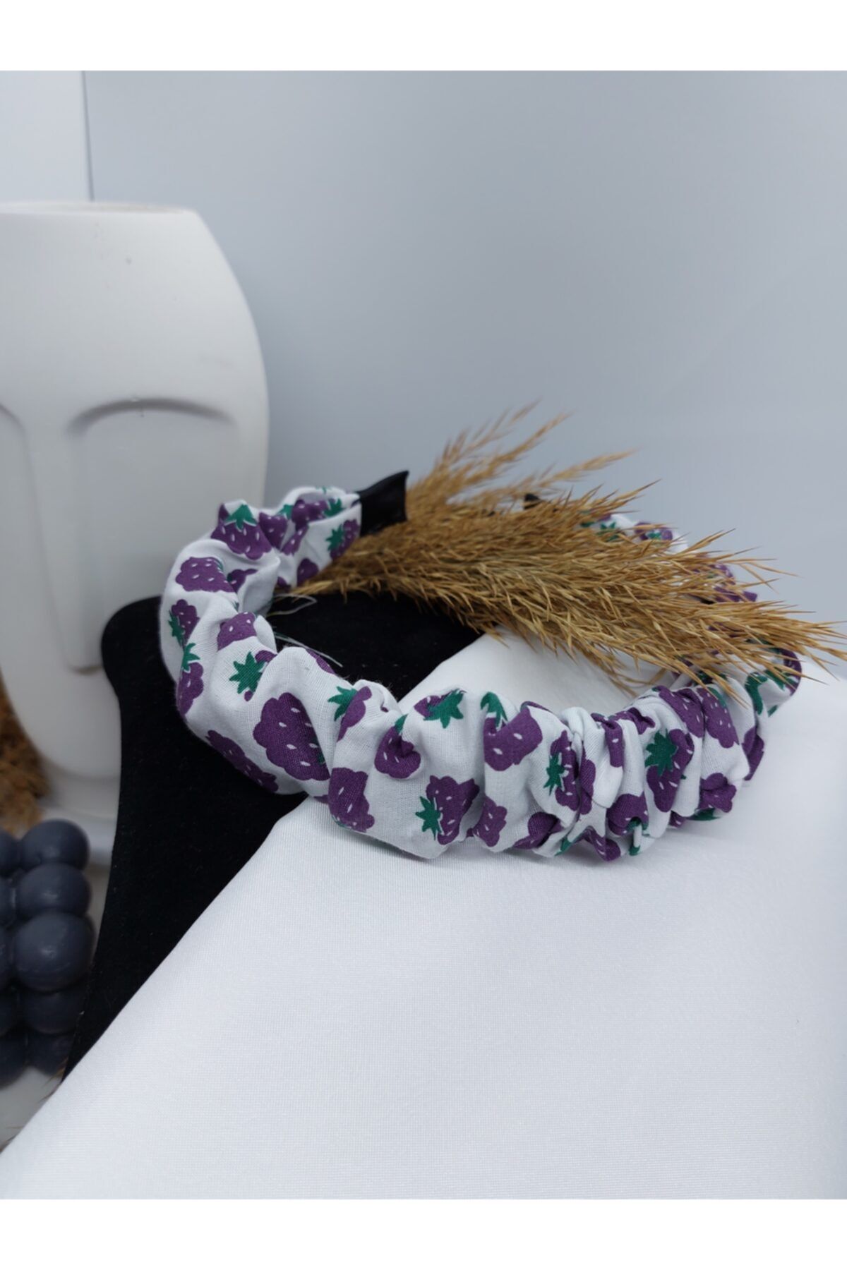 bestaccessoriess Böğürtlen Figürlü Büzgülü Taç