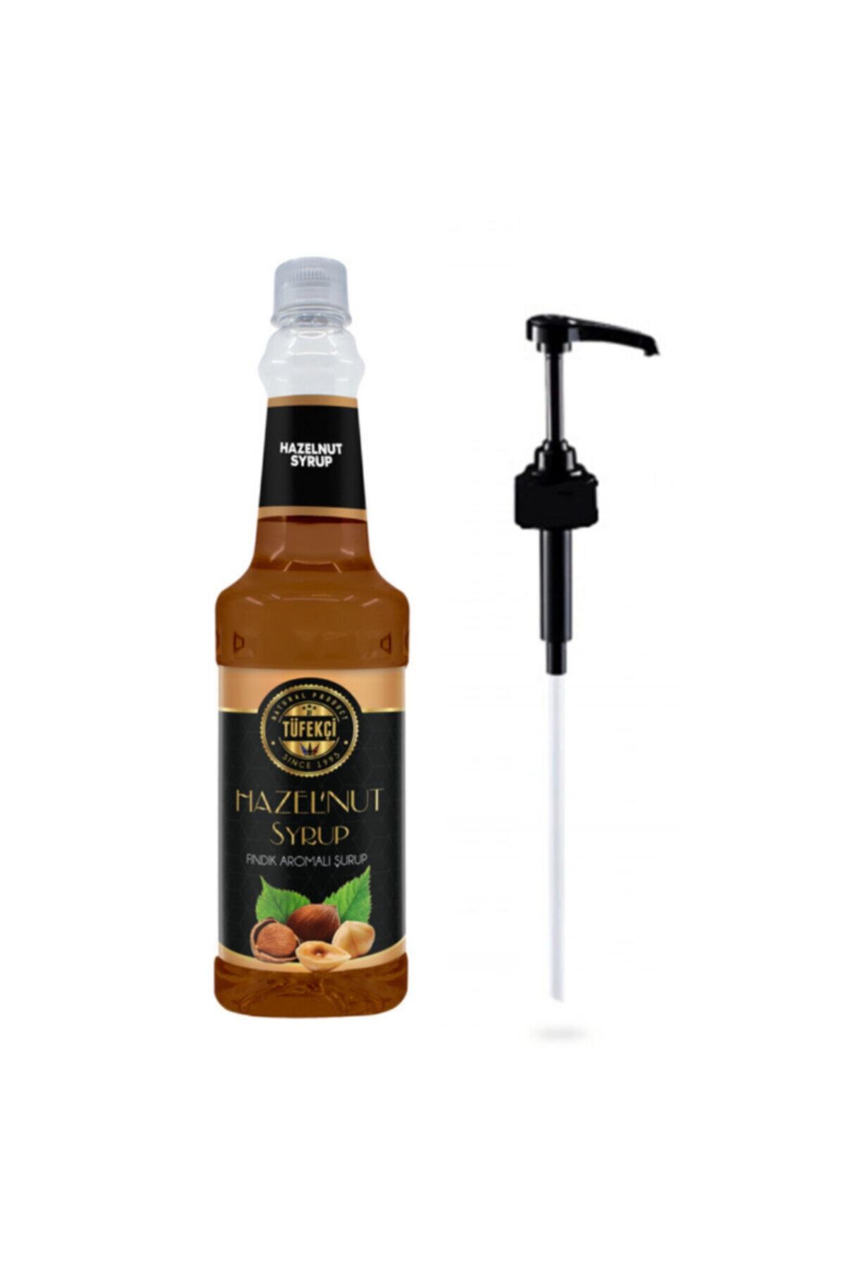 By Tüfekçi Fındık Aromalı Şurup 750 ml Ve Şurup Pompası