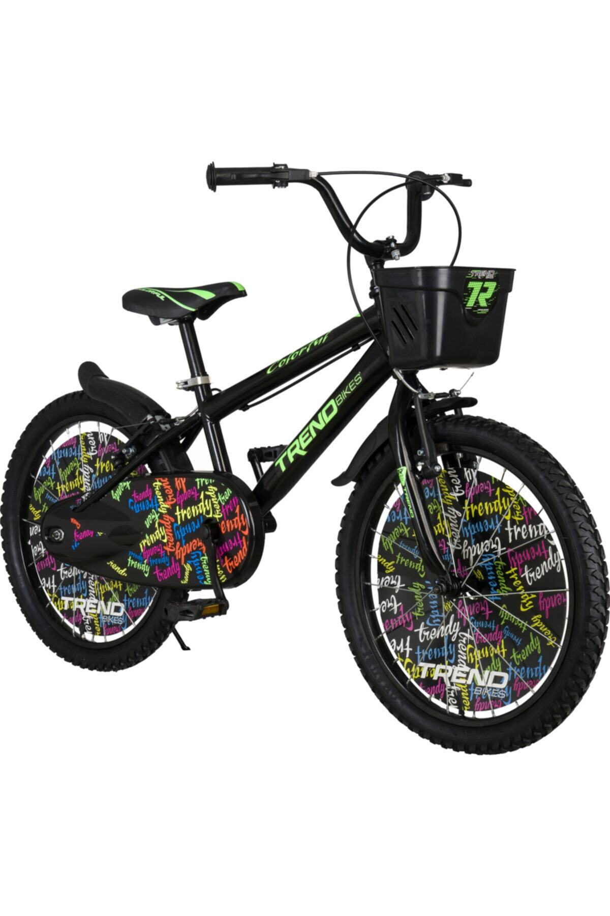 TRENDBIKE Bmx Black 20 Jant 6-10 Yaş Erkek Çocuk Bisikleti,siyah-neon Yeşil