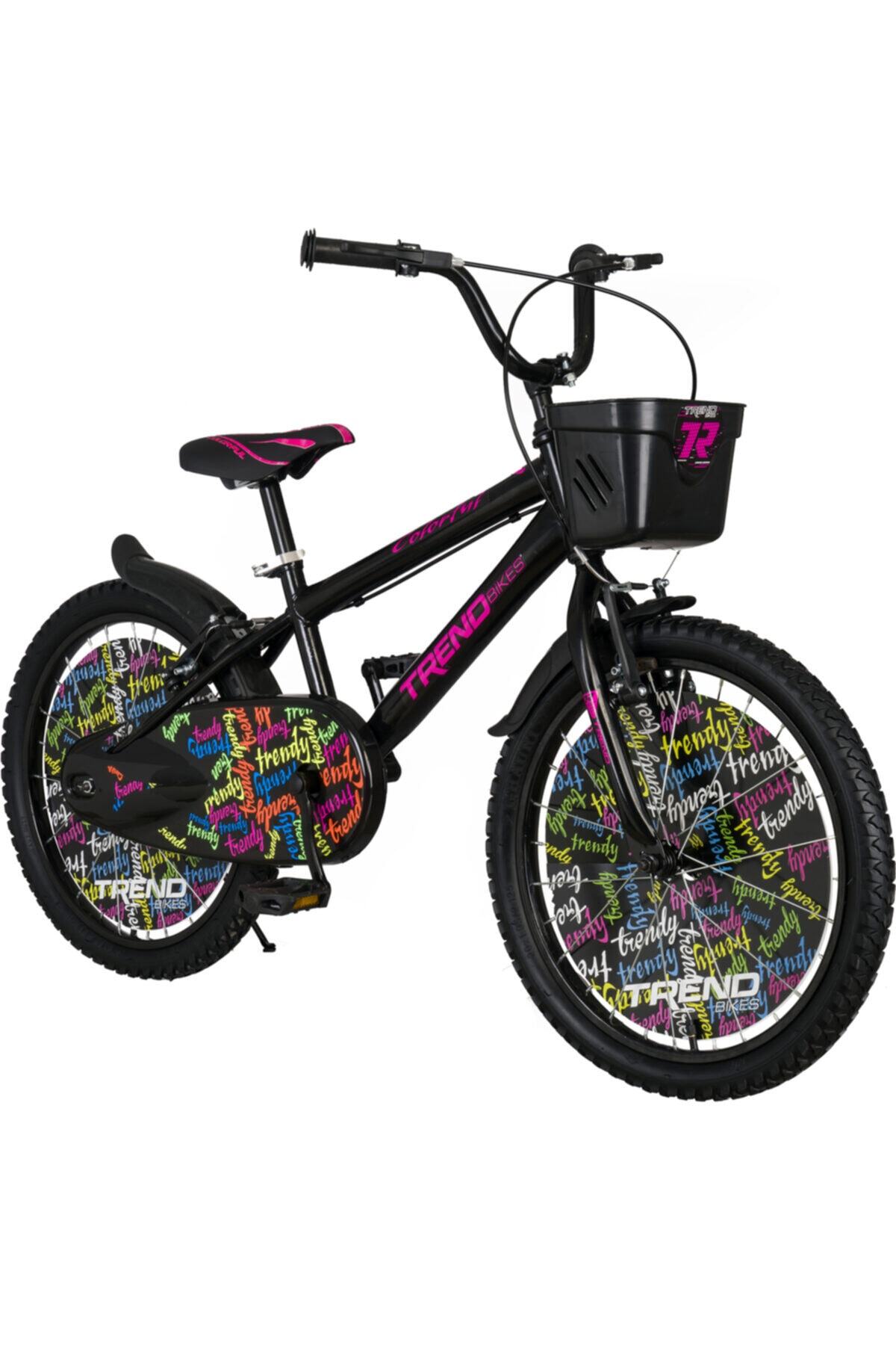 TRENDBIKE Bmx Black 20 Jant 6-10 Yaş Kız Çocuk Bisikleti, Siyah-fuşya
