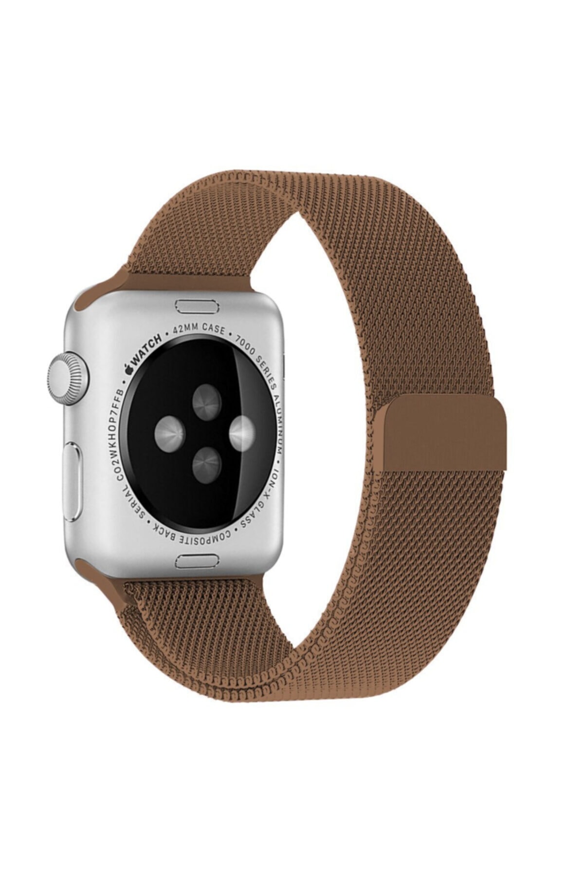 Robotekno Watch Metal Kordon Seri 7 - 6 - Se - 5 - 4 - 3 - 2 - 1 Uyumlu 38mm40mm41mm - Kahverengi