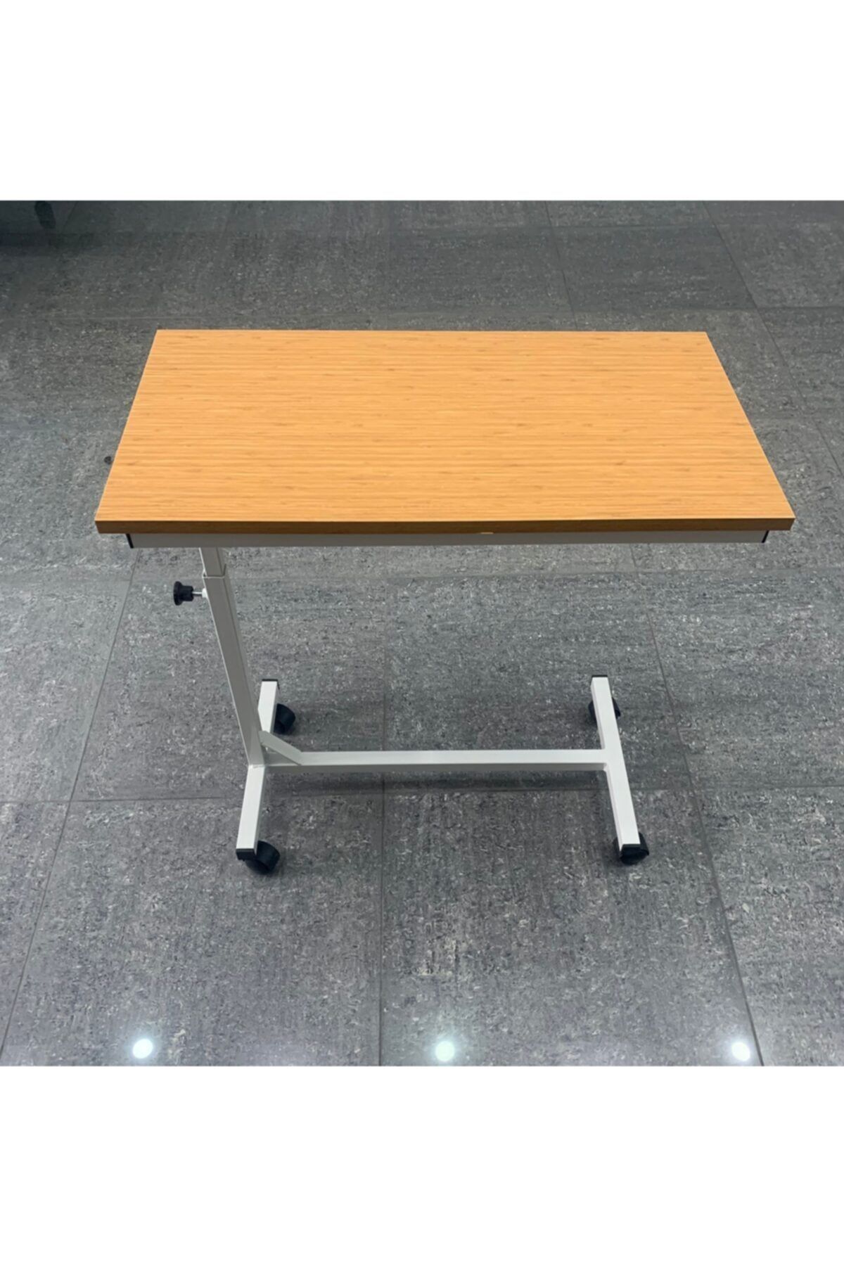 Csr Yükseklik Ayarlı Tekerlekli Hasta Çalışma Masası, Laptop Sehpası ,hasta Yemek Masası