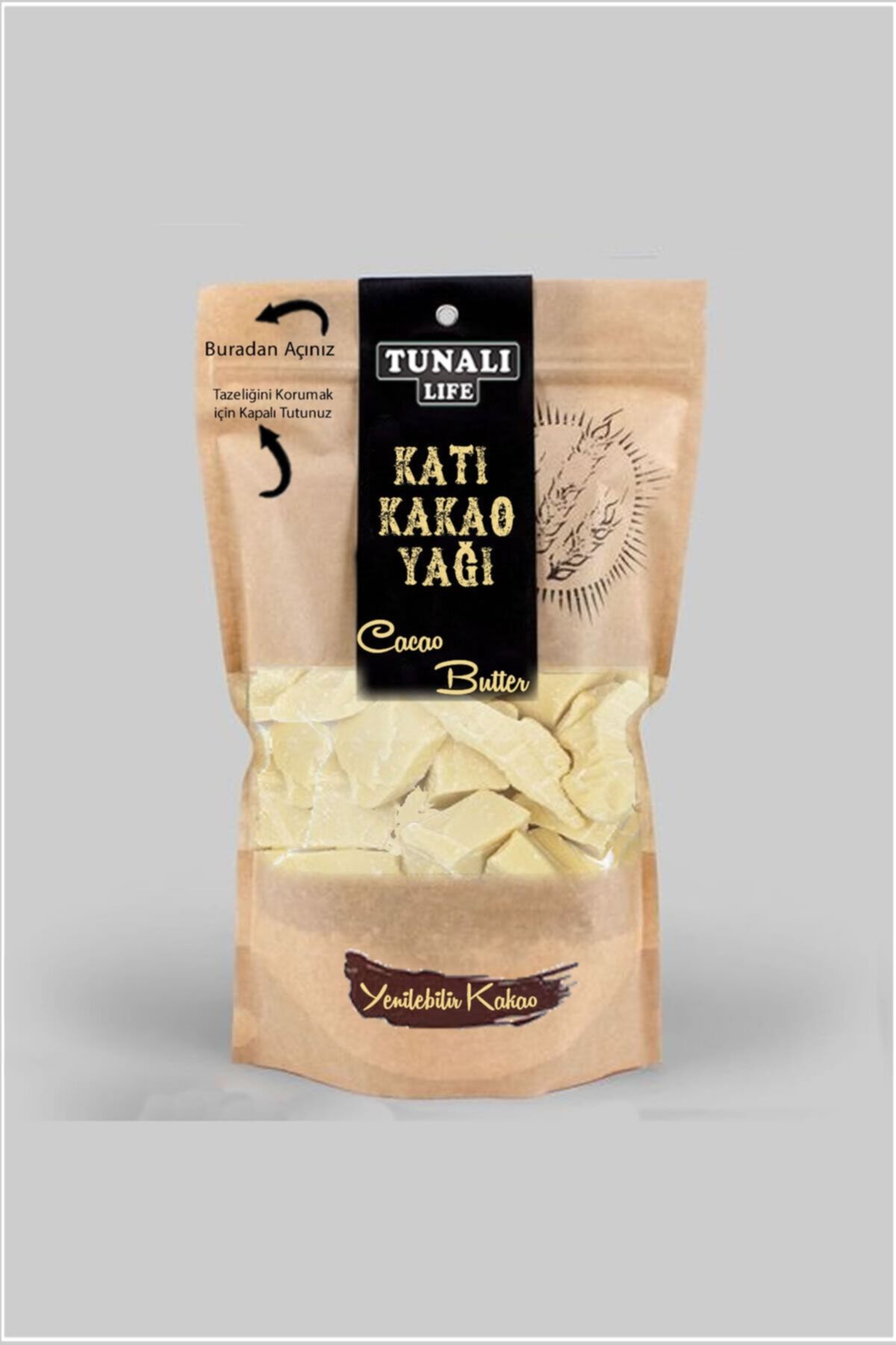 Lokman Hekim Tunalı Katı Kakao - Saf Kakao Yağı - Yenilebilir - 100 GR