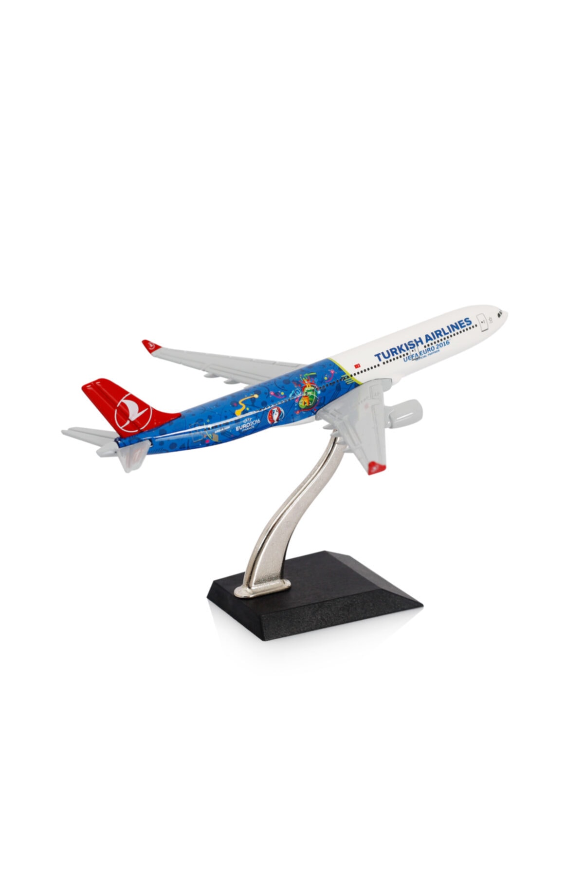 zekupp Turkish Airlines Uefa Euro 2016 Livery Metal Gövde A330-300 1/400 Maket Uçak
