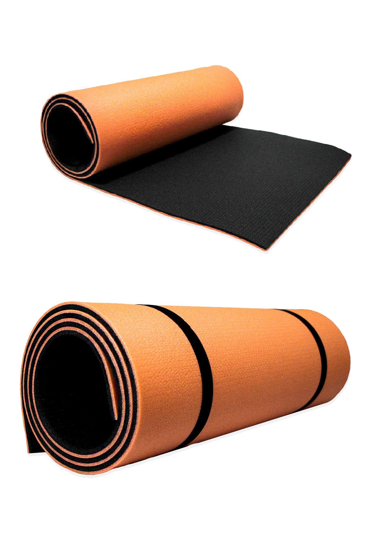 TMac Uyku Matı 1,5 Cm - 180 X 60 Cm - Çift Taraflı Turuncu-siyah