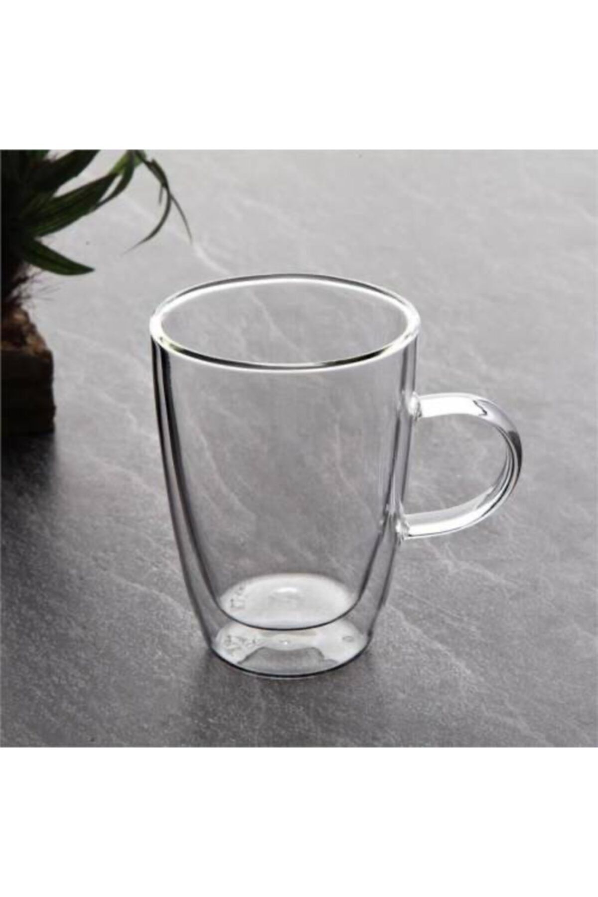 BAYSA Çift Cidarlı Kupa 350 Ml , Borosilikat Cam Kahve Fincanı