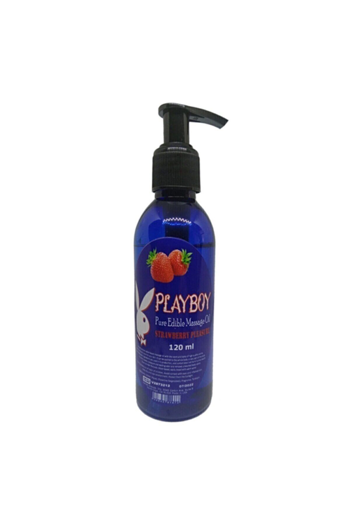 Playboy Pure Aromaterapi Massage Oil 120ml Çilek Aromalı Masaj Yağı