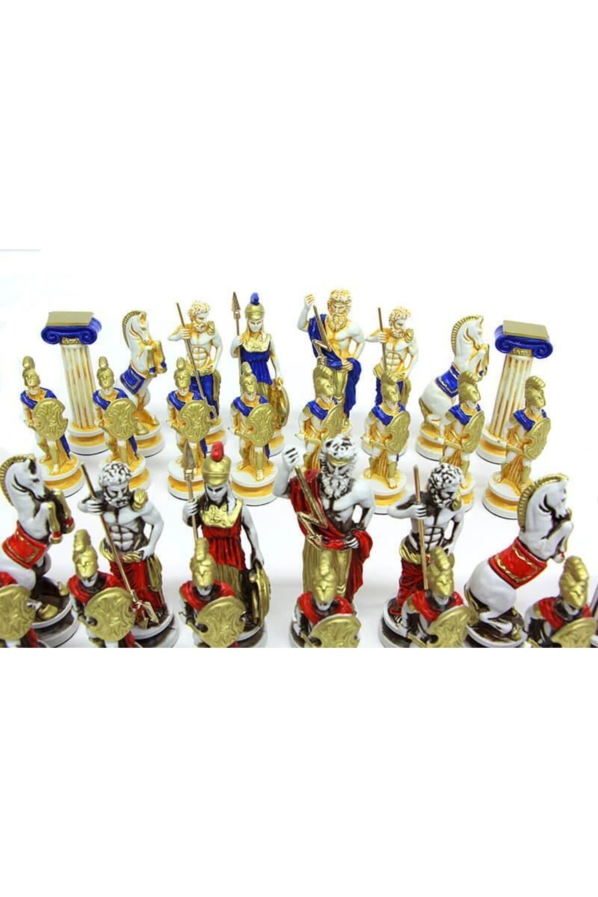 TimeOnline Satranç Taşı Polyester Büyükboy Zeus Dekoratif Hediyelik