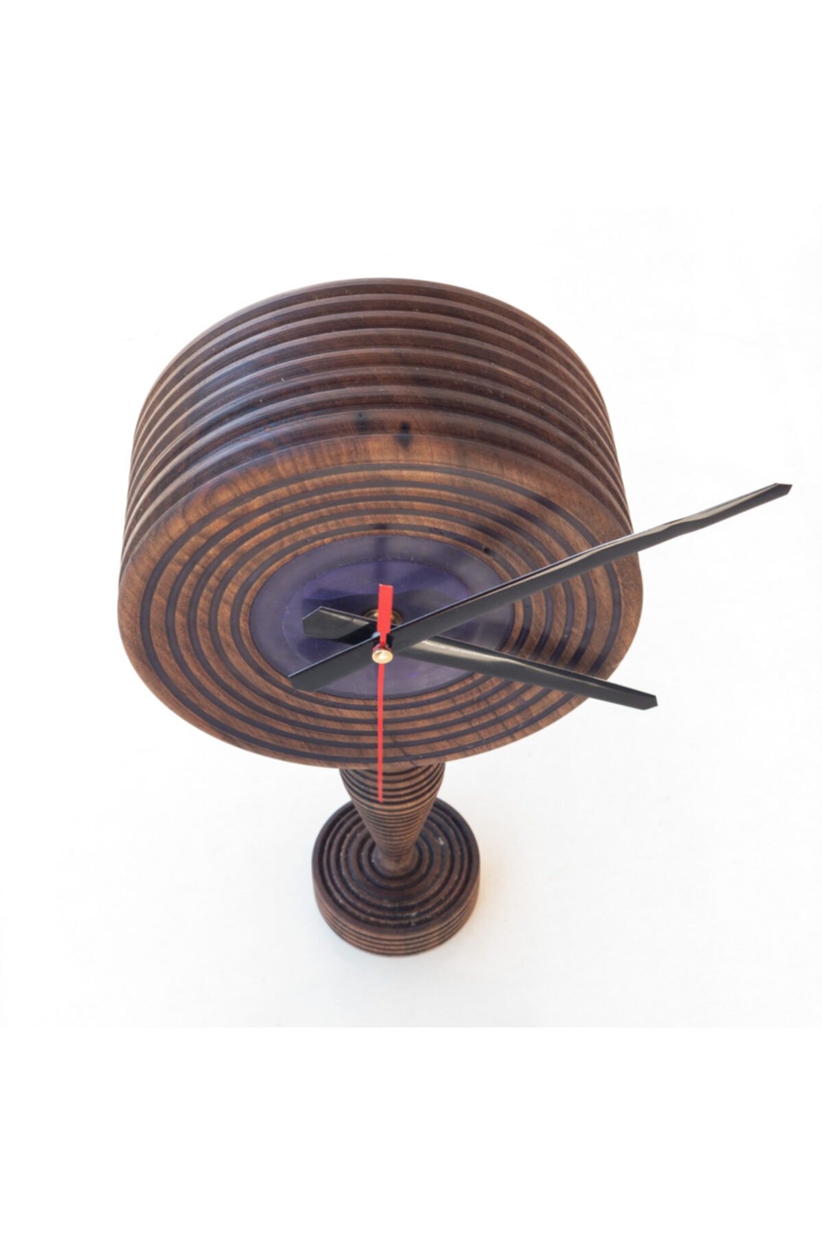 Black Beads Accessory Hnwoodworks Ceviz Ayaklı Masa Saati