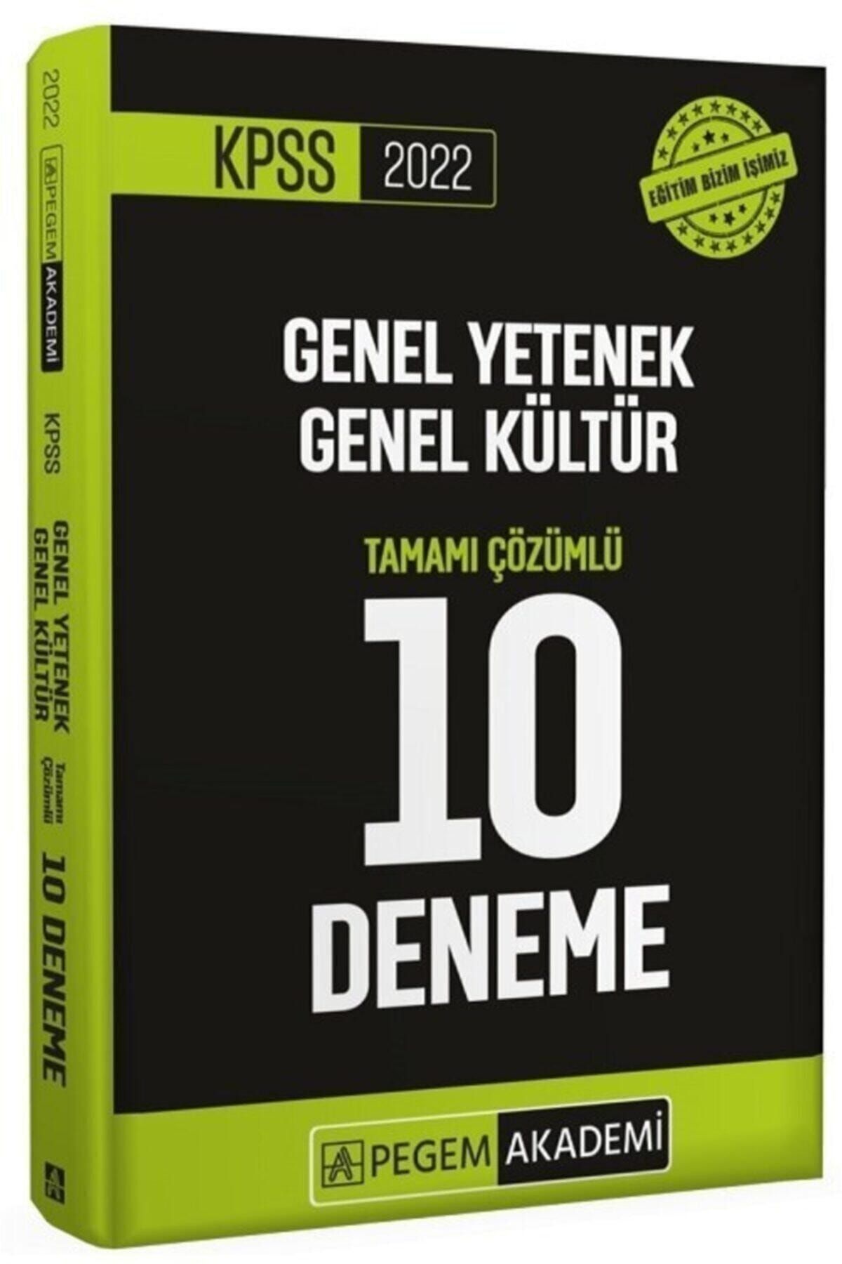 Pegem Akademi Yayıncılık 2022 Kpss Genel Yetenek Genel Kültür 10 Deneme Çözümlü Pegem Akademi Yayınları