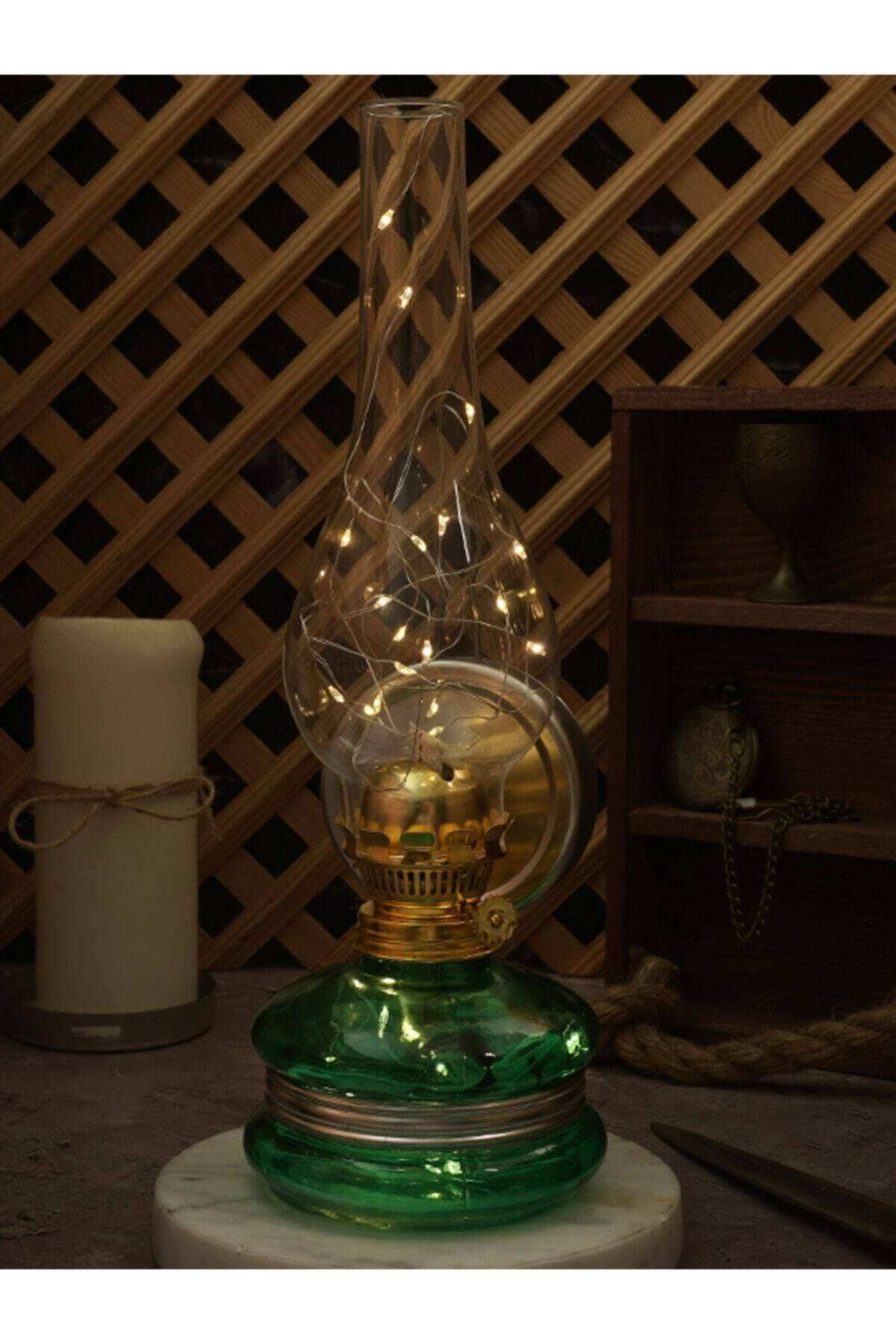 KCT Modern Nostalgia Yeşil Ledli Gaz Lambası No:14