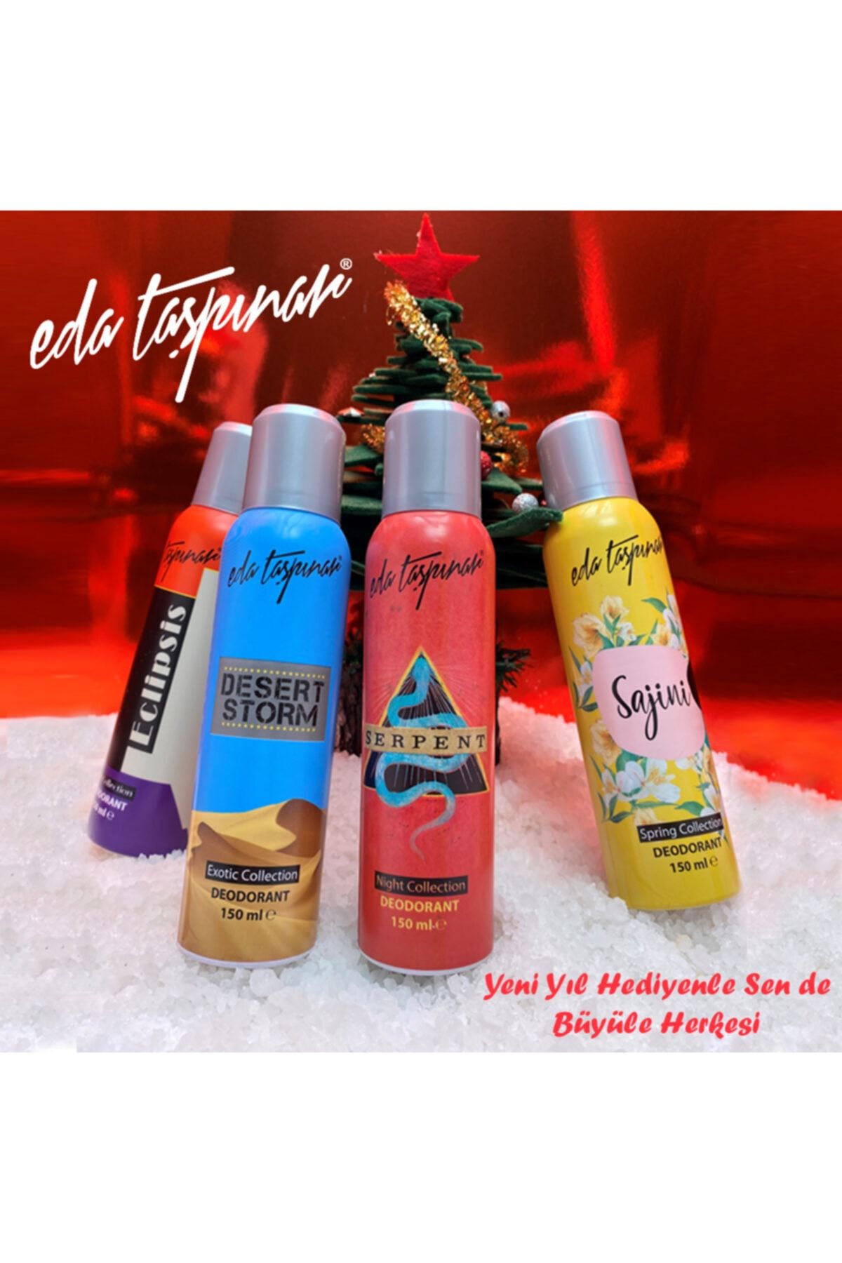 Eda Taşpınar Özel Yeni Yıl Hediye Paketi , 4'lü Deodorant , Sen De Büyüle Herkesi