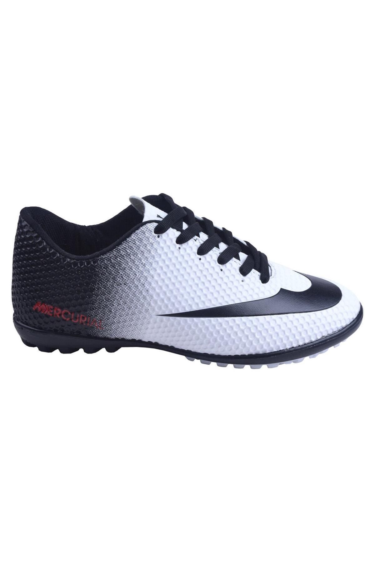Walked Erkek Beyaz Halısaha Futbol  Spor Ayakkabı
