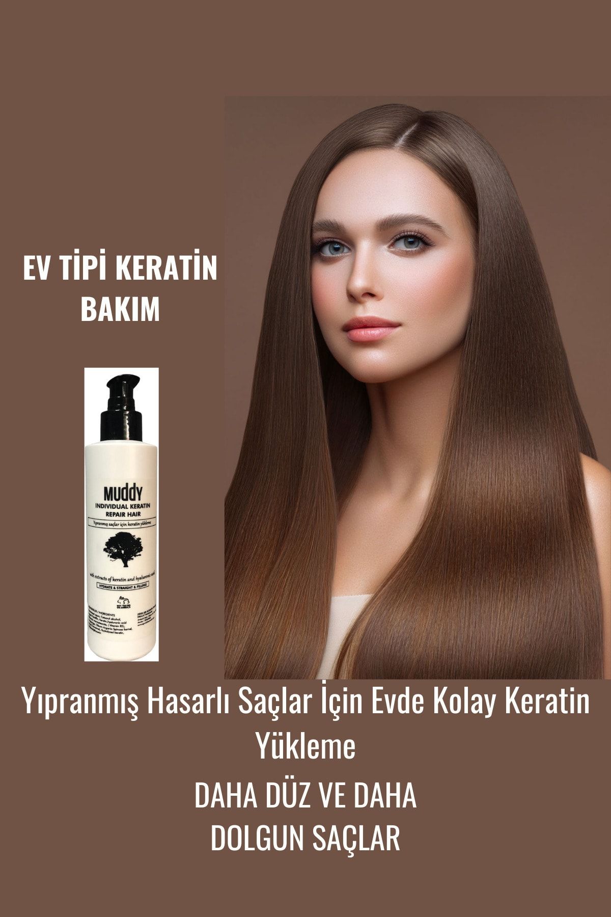 Muddy Yıpranmış Saçlar Için Ev Tipi Keratin Sütü 200 ml