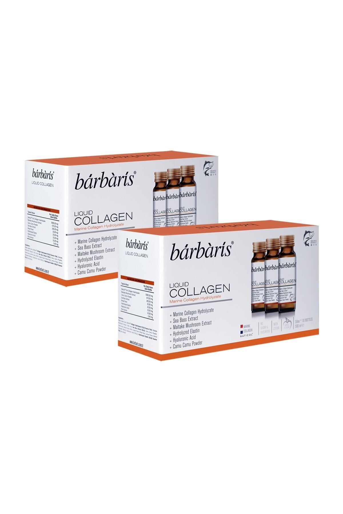 Barbaris Liquid Collagen 50ml 10 Şişe  2 Paket