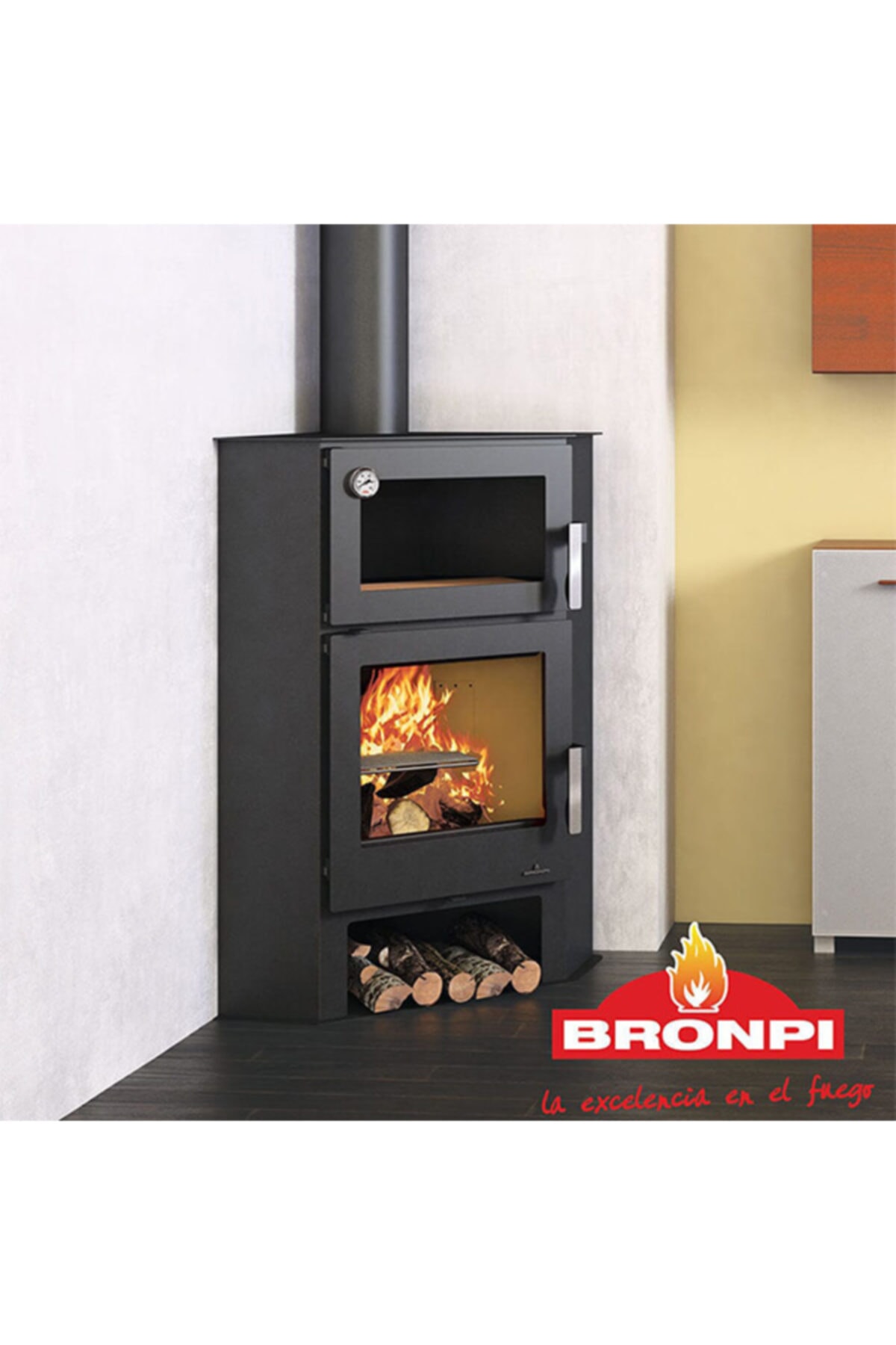 Bronpi Lerma H Köşe Kuzine Şömine Soba