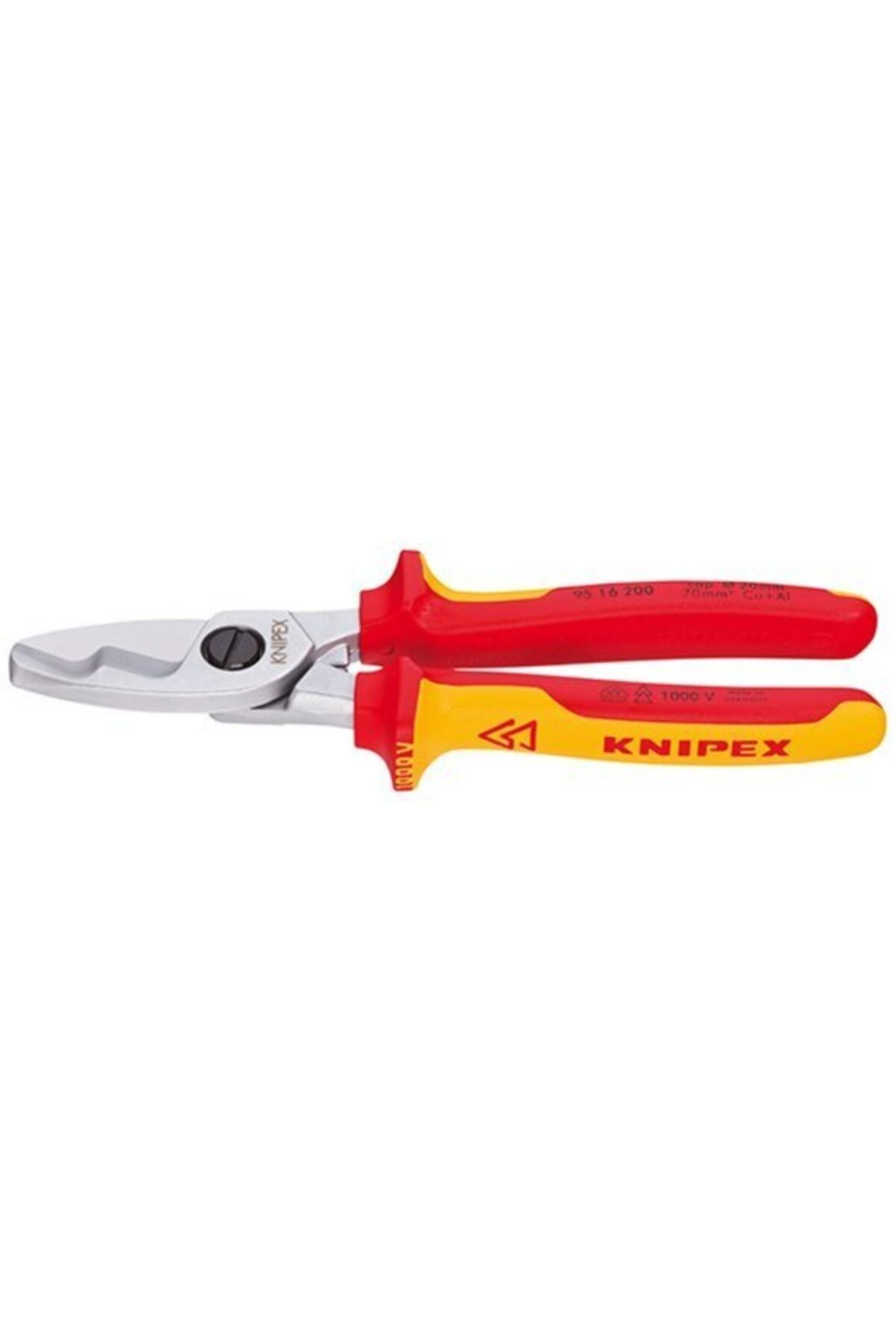 Knipex 95 16 200 Kablo Makası 20 Mm 70 Mm2 Vde 200 Mm