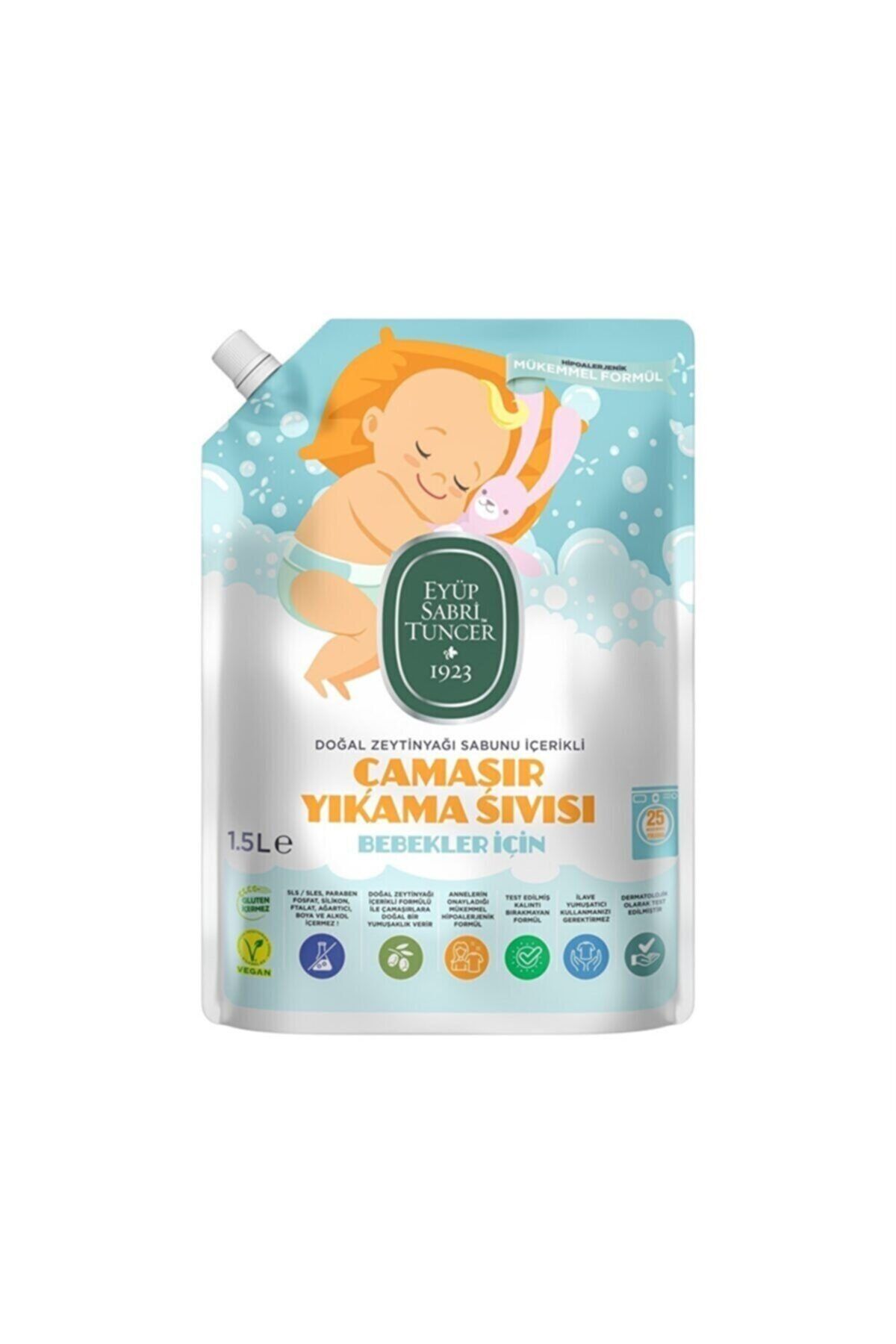 Eyüp Sabri Tuncer Doğal Zeytinyağı İçerikli Bebek Çamaşır Yıkama Sıvısı 1.5 lt