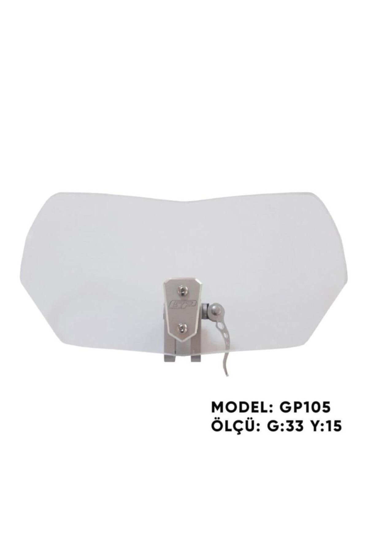 motoçarşım Gp Kompozit Gp105 Üniversal Asansörlü Deflektör Şeffaf