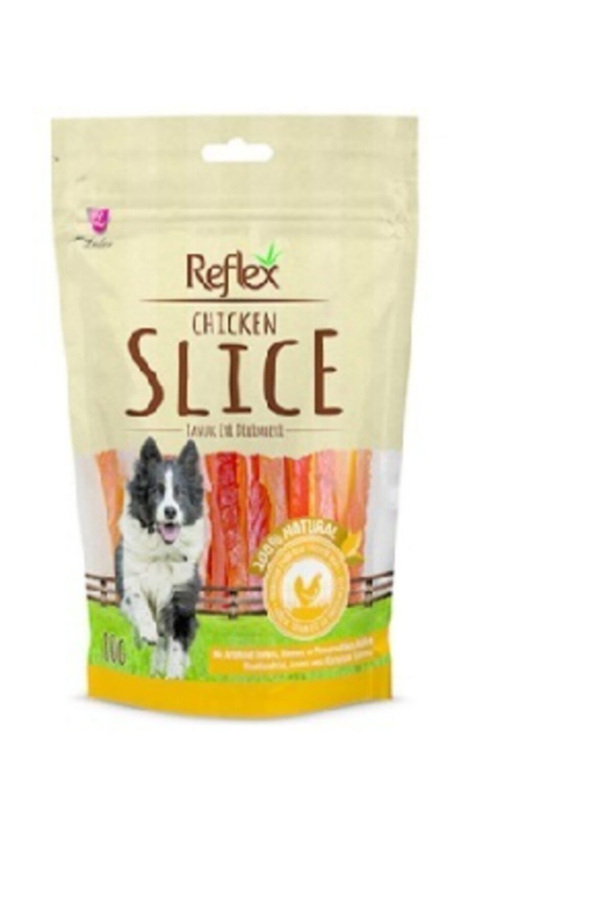 Reflex Chicken Slice Soft Tavuk Yumuşak Dilim Doğal Köpek Ödülü 80 Gr