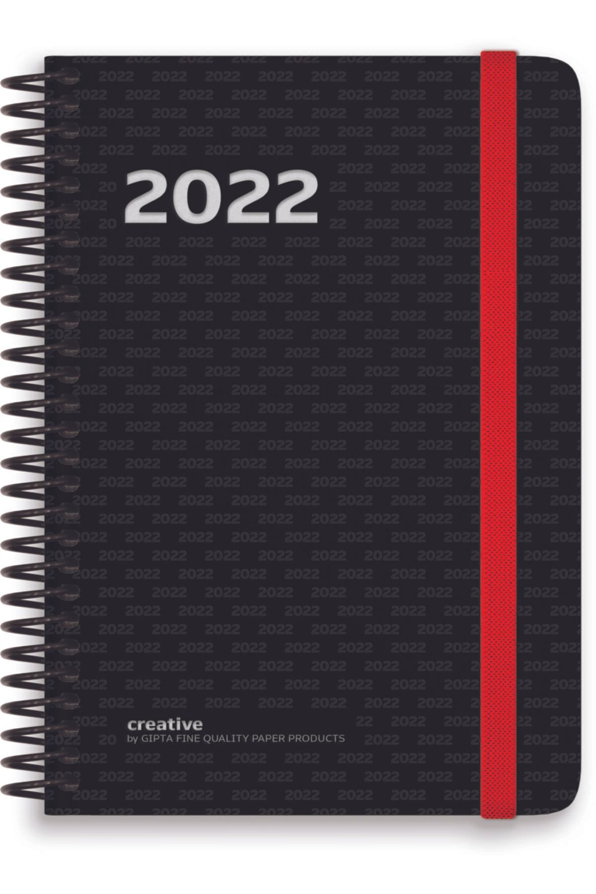 Gıpta 2022 17x24 Plastik Spiralli Günlük Ajanda - Creative Diary - Ikiz Kapak