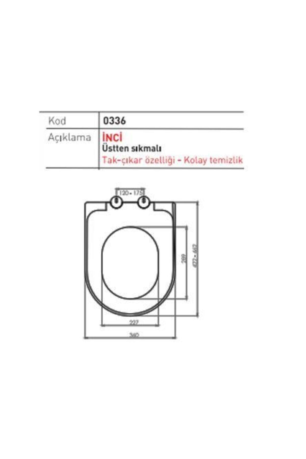 NKP Yavaş Kapanan Klozet Kapağı İnci Thermoplast