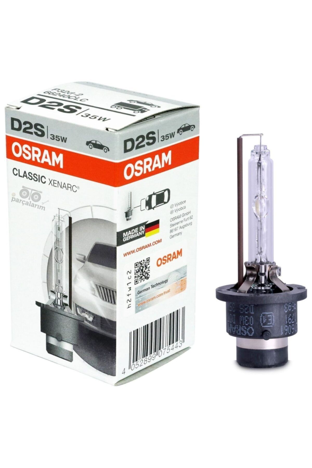 Osram 66240clc  Ampul 12v 35w D2s Gaz Deşarjlı Far Ampulü Xenon
