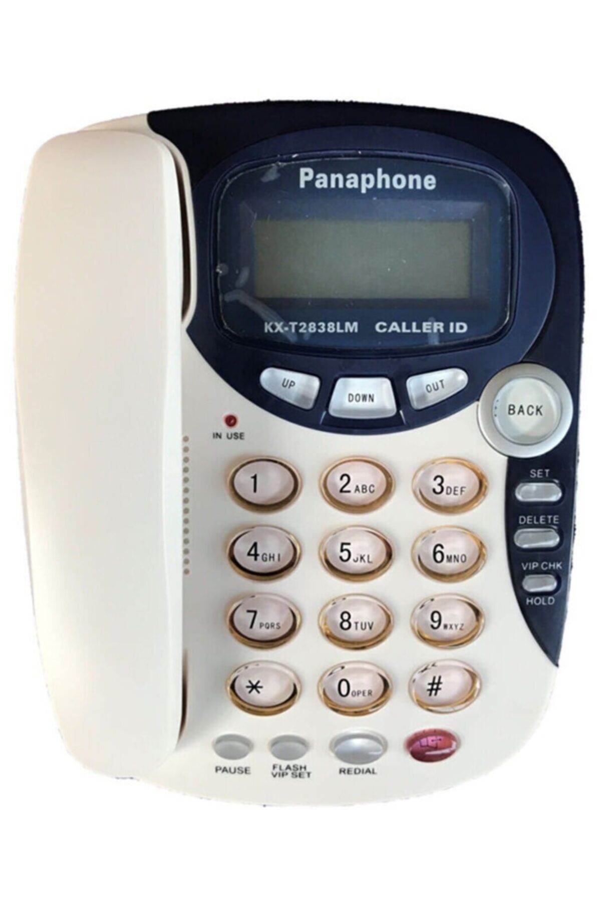 Panaphone Kx-t2838lm Masaüstü Kablolu Ev Telefonu ( Beyaz Mavi) Çift Renk ( Time )