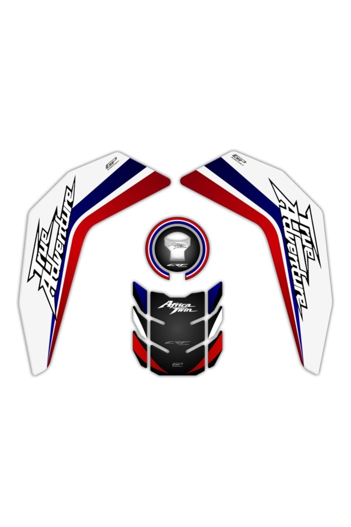 GP KOMPOZİT Honda Africa Twin 2016-2019 Uyumlu Tank Pad Seti Tricolor