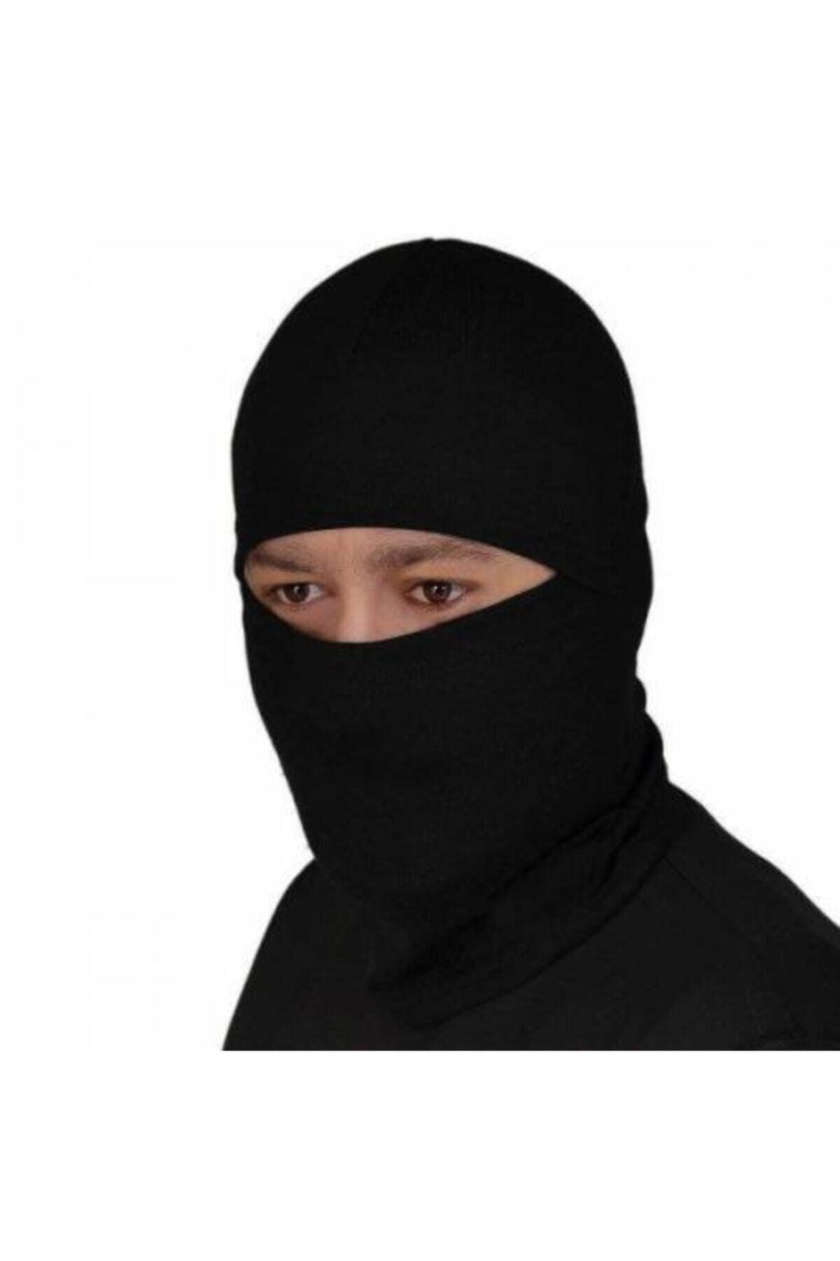 NurFeyza Termal Kar Maskesi Polar Kumaş Sporcu Bere Siyah Kamp Avcılık Outdoor Sıcak Tutan Boyunluk