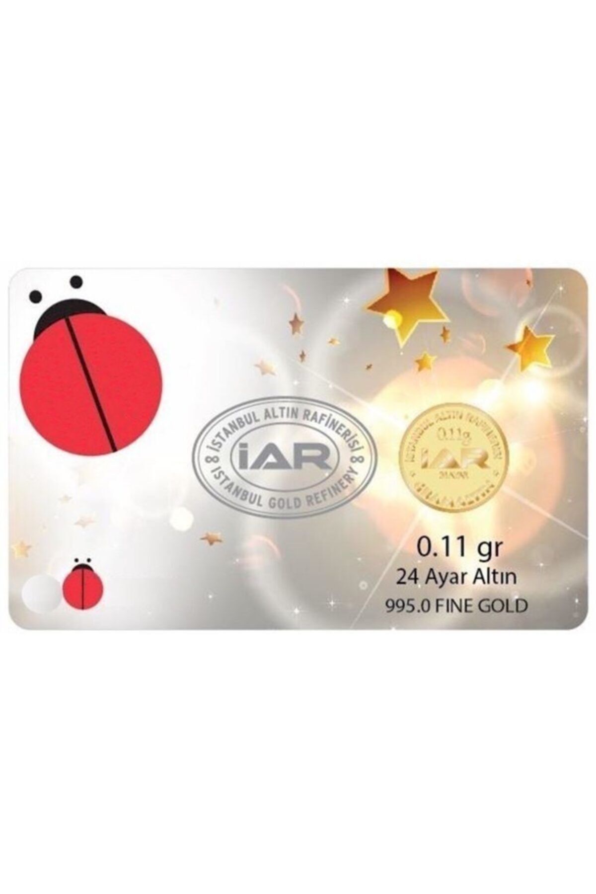 Uygun 0,11 Gram Altın 22 Ayar Iar Marka + 4'lü Kalem Pil