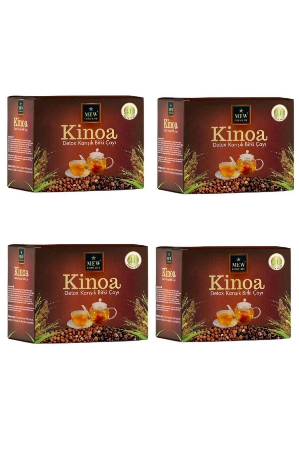 MEW KİNOA ÇAY Mew Form Life Kinoa Detox 40 Lı Süzen Poşet (4 Kutu)