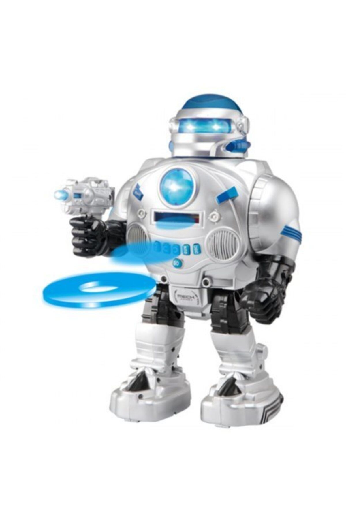 ayaz oyuncak Uzaktan Kumandalı Disk Atan Robot Sesli Işıklı